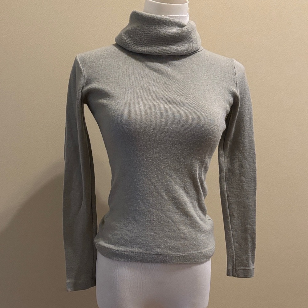 Gray Turtleneck Sweater